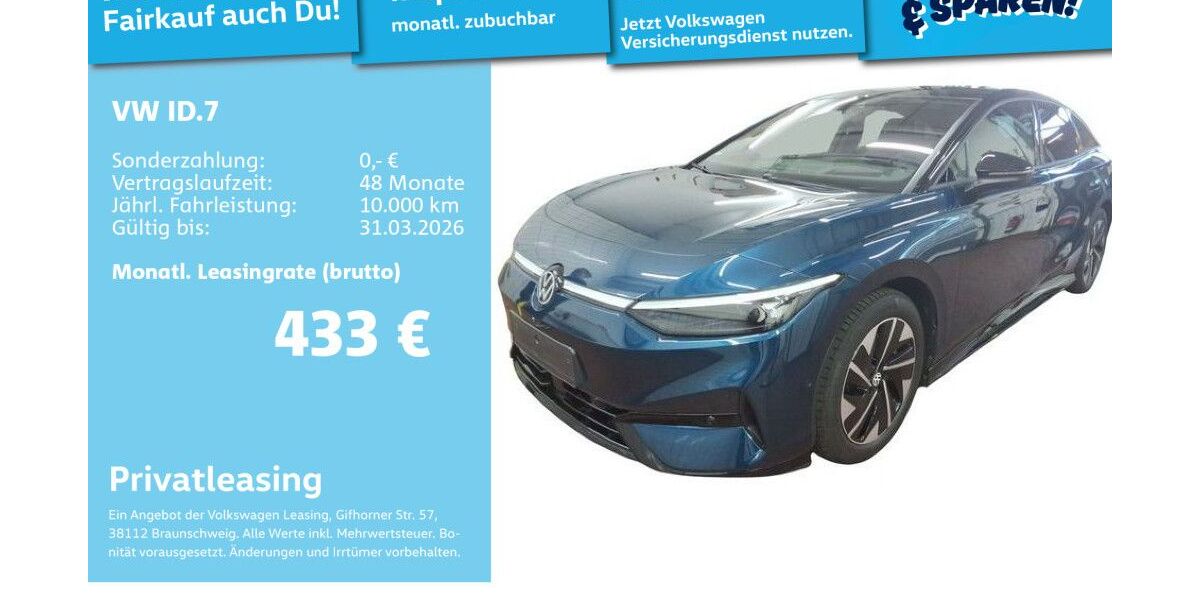 VW ID.7 12.972 km 48.491 &euro; Mannheim 68309