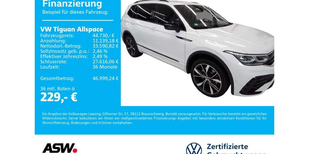 VW Tiguan Allspace 41.000 km 44.730 &euro; Neckarsulm 74172