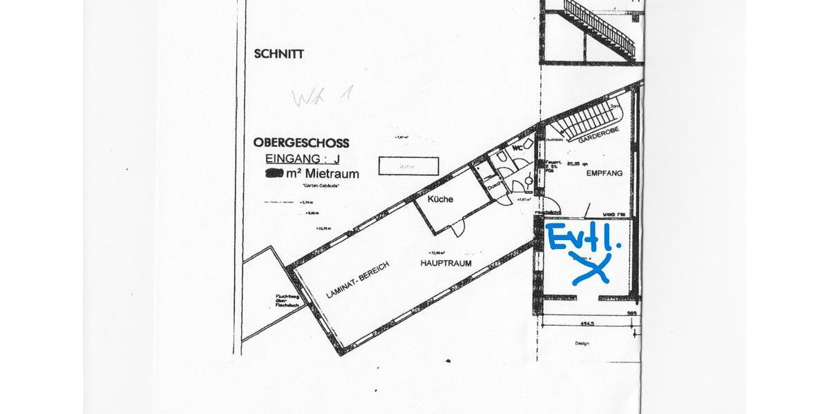 Gewerbeobjekt Hünfeld - 2 Zimmer, 7 m&sup2;, 849&euro; | Angebot:24984625