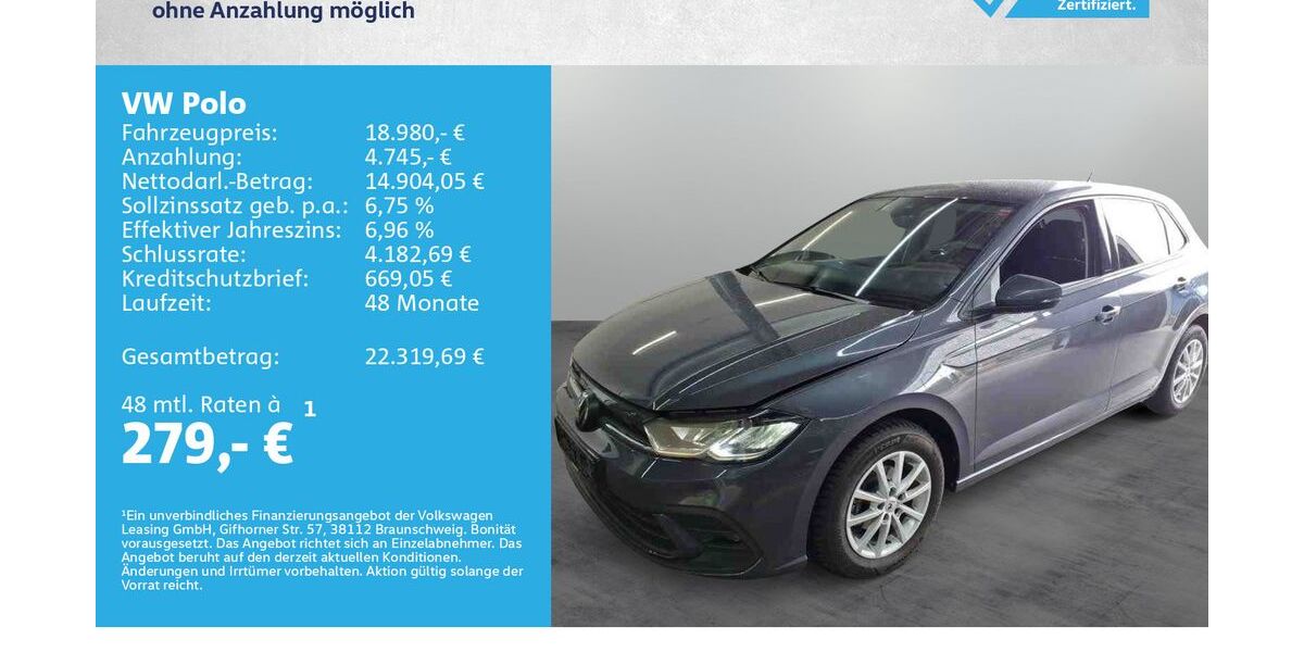 VW Polo 15.000 km 18.980 &euro; Würzburg 97076