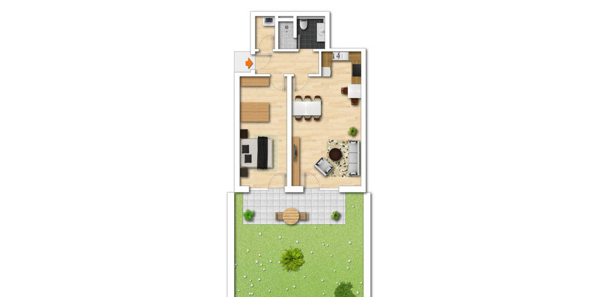 Etagenwohnung Bad Grönenbach - 2 Zimmer, 72 m&sup2;, 349.000&euro; | Angebot:25698706