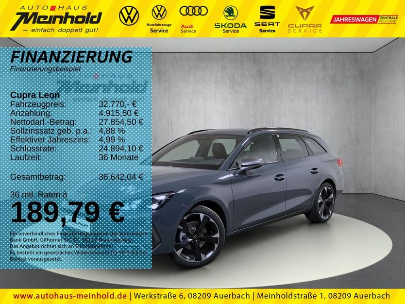Cupra Leon 1.010 km 32.770 € Auerbach/Rebesgrün 08209