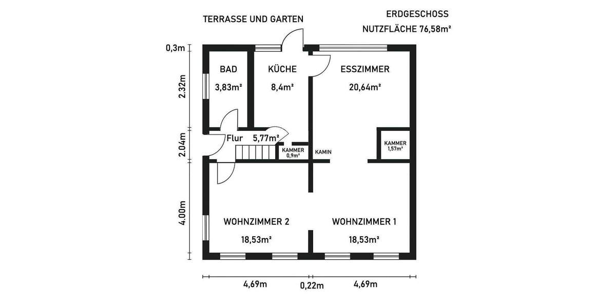 Einfamilienhaus Glückstadt - 7 Zimmer, 125 m&sup2;, 289.000&euro; | Angebot:25755896