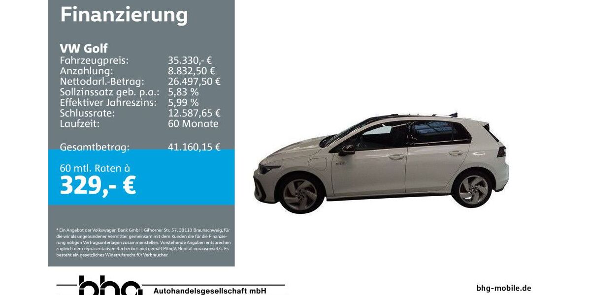 VW Golf 7.815 km 35.330 &euro; Freiburg 79115