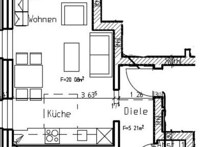 Südlohn: EG-Mietwohnung, ca. 47 m², 2 Zimmer, kleinem Garten