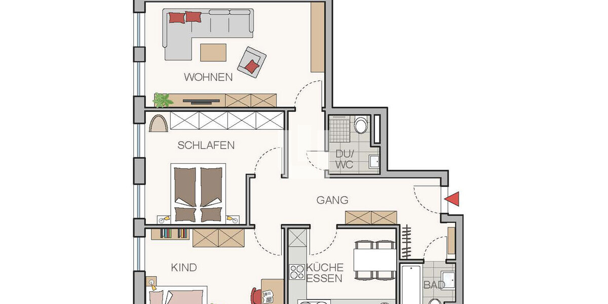 WINDISCH - Attraktive Wohnung mit 4 Zimmern im Herzen von Puchheim - aktuell als Büro genutzt - Etagenwohnung Puchheim | Angebot:25974146