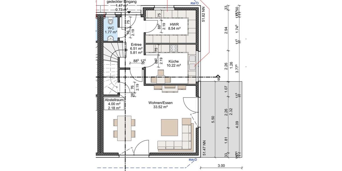 Doppelhaushälfte Bad Oeynhausen Rehme - 5 Zimmer, 160 m&sup2;, 1.850&euro; | Angebot:26135313