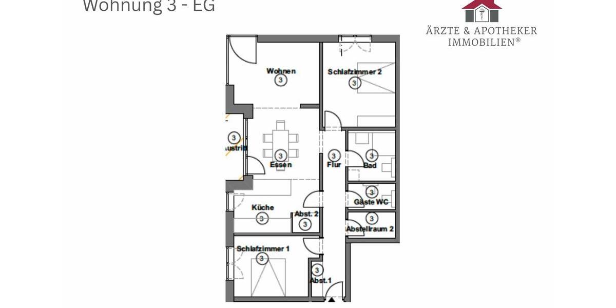 Erdgeschoßwohnung Tostedt - 3 Zimmer, 106 m&sup2;, 1.400&euro; | Angebot:26383548