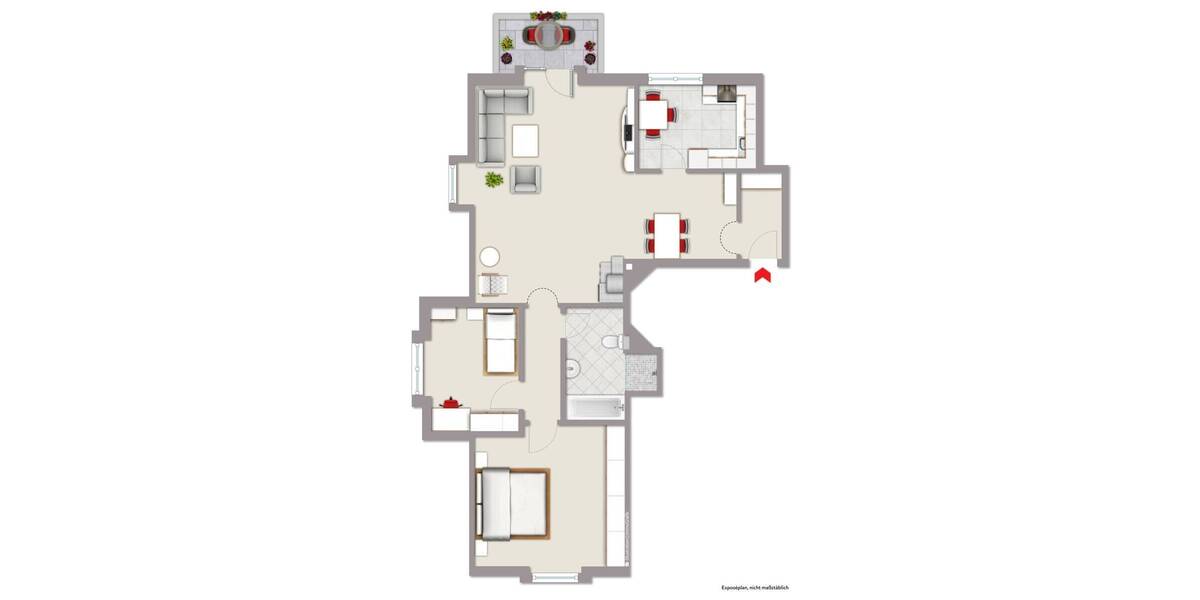 Etagenwohnung Beckum - 3 Zimmer, 94 m&sup2;, 237.000&euro; | Angebot:26346676