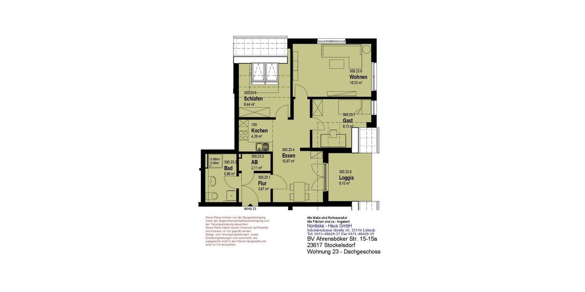Etagenwohnung Stockelsdorf - 4 Zimmer, 376.968&euro; | Angebot:26597766