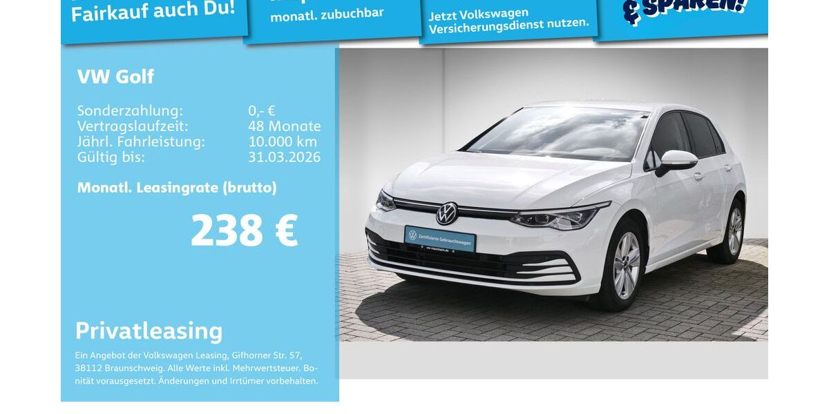 VW Golf 44.662 km 18.999 &euro; Mannheim 68309