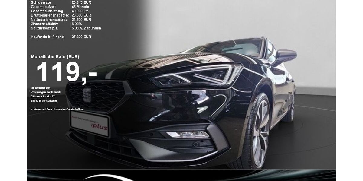 Seat Leon 15.833 km 27.480 &euro; Baden-Baden 76530