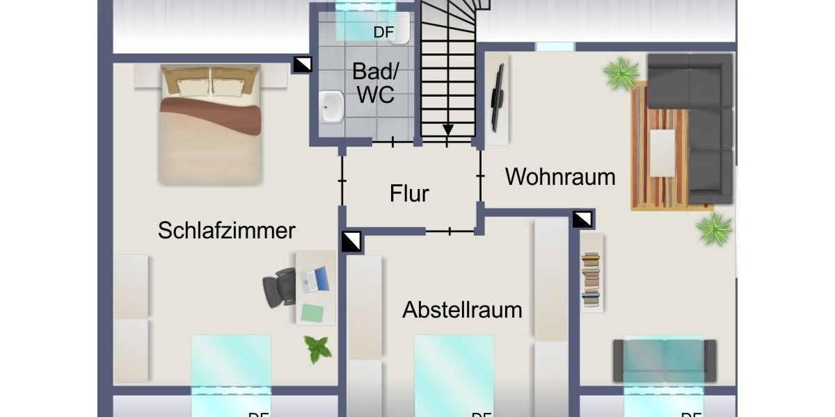 Neu-Ulm: Modernisiertes Mehrfamilienhaus (DHH) mit idyllischem Garten in Donau-Nähe - Mehrfamilienhaus, Wohnhaus Neu-Ulm / Offenhausen Offenhausen | Angebot:27262163