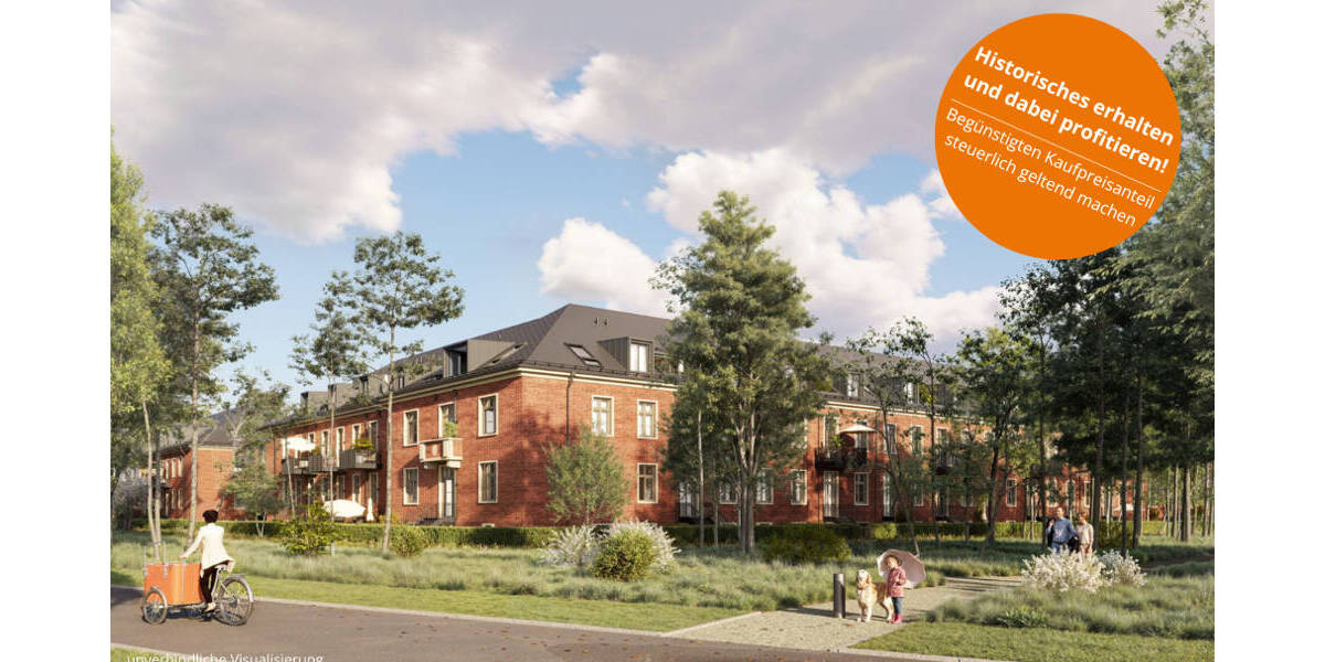 Etagenwohnung Potsdam Krampnitz - 1 Zimmer, 42 m&sup2;, 352.000&euro; | Angebot:23976353