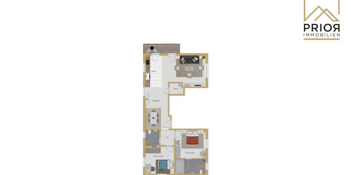 Etagenwohnung Petersberg - 3 Zimmer, 83 m&sup2;, 364.848&euro; | Angebot:26702700