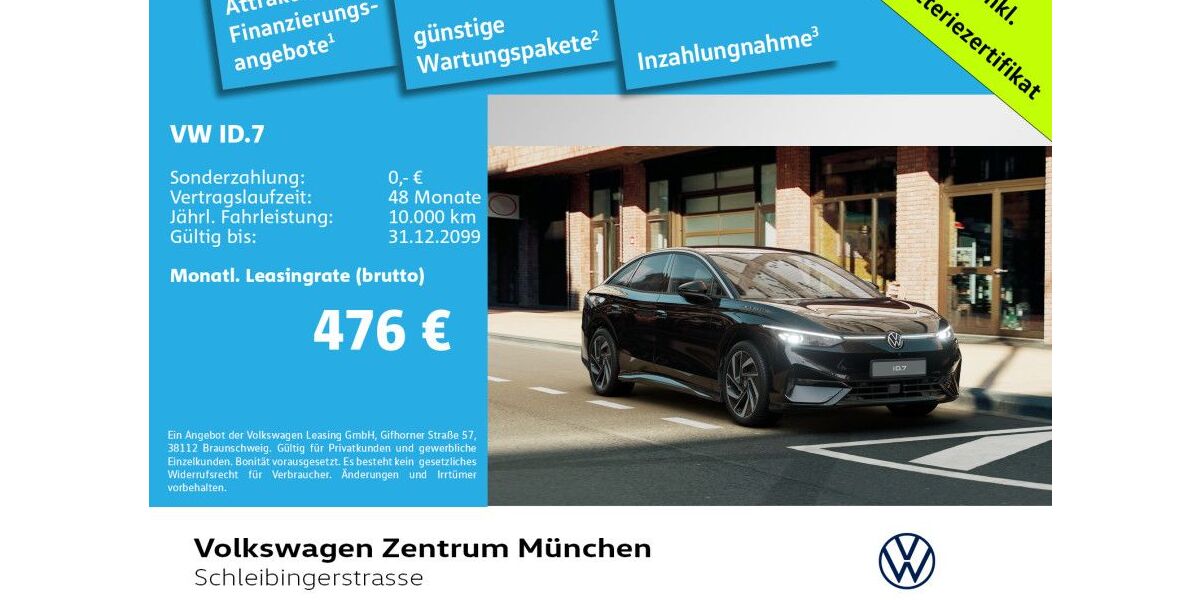 VW ID.7 32.000 km 36.980 € München 81669