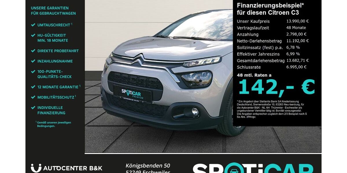 Citroen C3 28.950 km 13.990 &euro; Eschweiler 52249