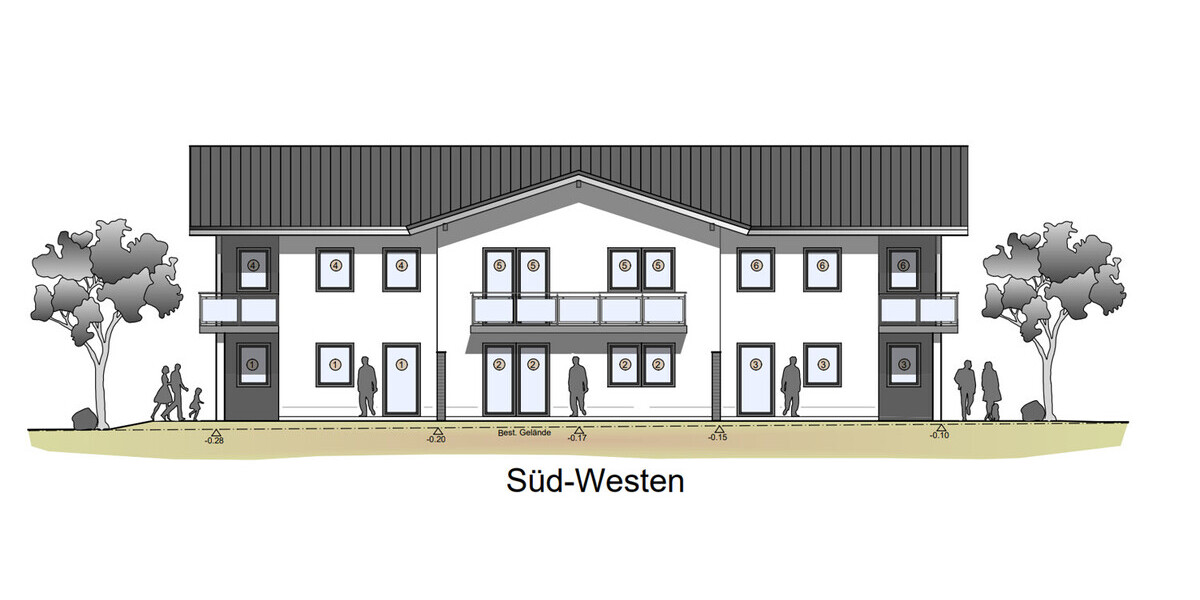 Moderne KfW 55 Neubauwohnung mit Balkon direkt in Cham zu verkaufen - Etagenwohnung Cham | Angebot:26882898