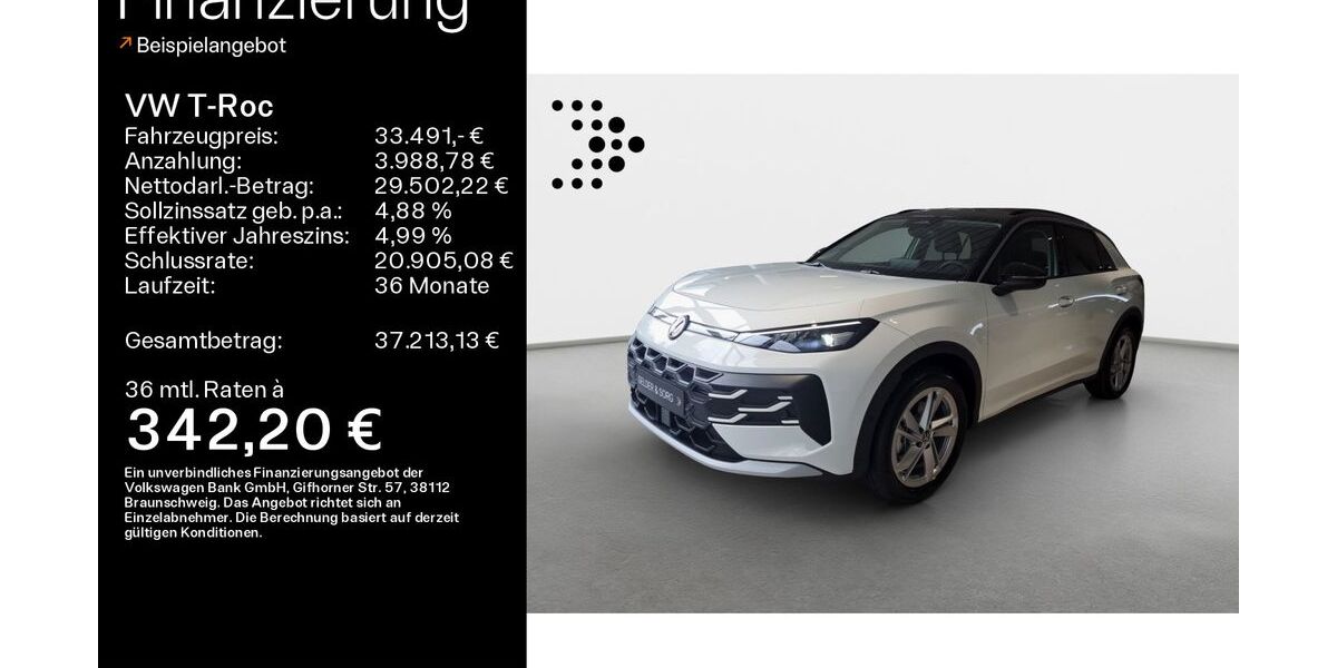 VW T-Roc 1.990 km 33.491 &euro; Lichtenfels 96215