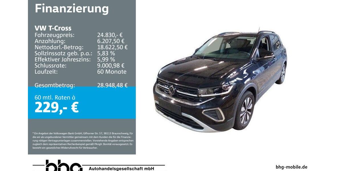 VW T-Cross 16.453 km 24.830 &euro; Albstadt 72458