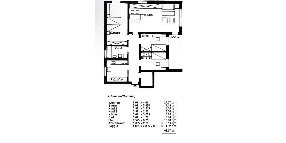 Etagenwohnung Springe - 4 Zimmer, 93 m&sup2;, 238.000&euro; | Angebot:26802381