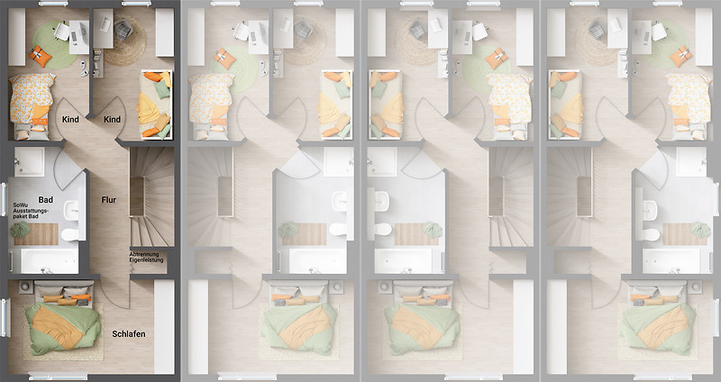 Reihenendhaus Erfurt Stotternheim - 4 Zimmer, 99 m&sup2;, 324.420&euro; | Angebot:25476455