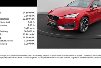 Cupra Leon 29.521 km 24.699 € Leinefelde-Worbis/DE 37327