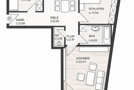 Wohnung Landshut - 3.5 Zimmer, 84 m&sup2;, 439.900&euro; | Angebot:26425412