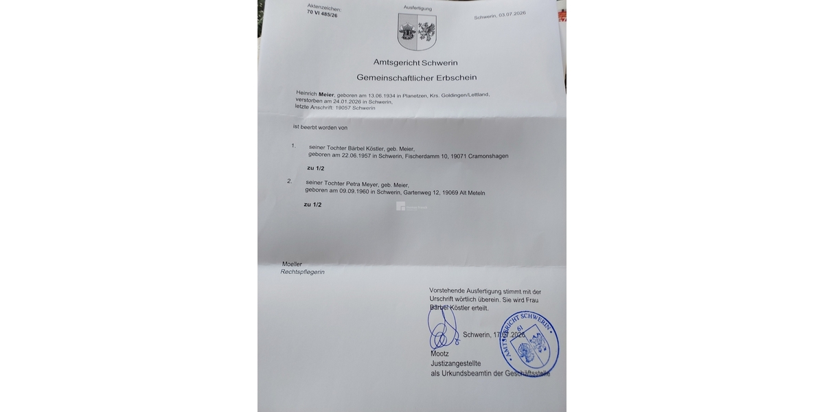 Charmante DHH (Bj. 1938) für Macher in Schwerin-Lankow - Doppelhaushälfte Schwerin Lankow | Angebot:26921865