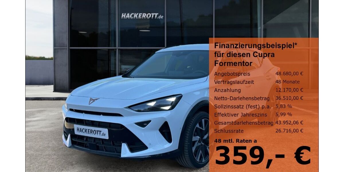 Cupra Formentor 4.494 km 48.680 &euro; Hannover 30165