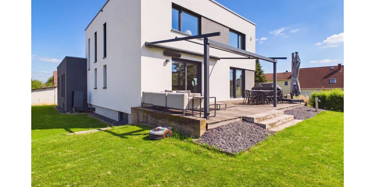 Exklusive Architektenvilla im Bauhausstil mit Smart Home & A+ Effizienz - Villa Friedrichsdorf | Angebot:26795133