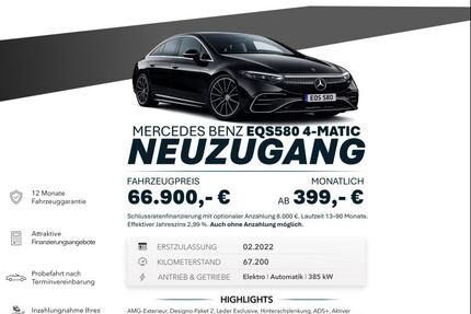 Mercedes-Benz EQS 67.200 km 66.900 &euro; Ebersbach an der Fils 73061