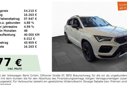 Cupra Ateca 19.650 km 54.210 &euro; Nürnberg 90441
