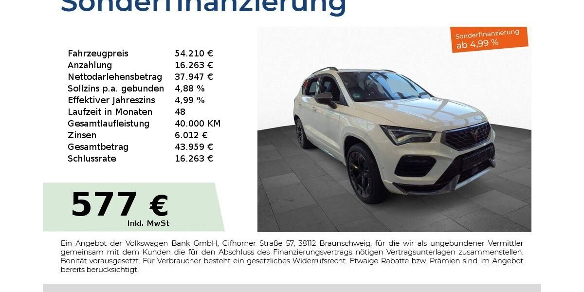 Cupra Ateca 19.650 km 54.210 &euro; Nürnberg 90441