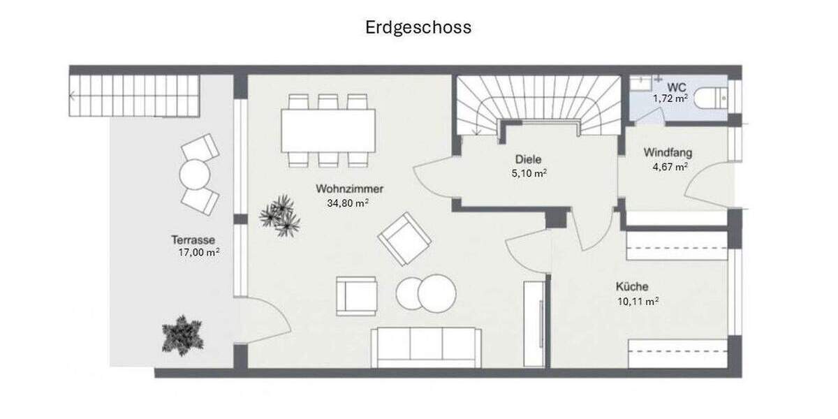Reihenendhaus Augsburg Göggingen - 6 Zimmer, 156 m&sup2;, 699.000&euro; | Angebot:24735776