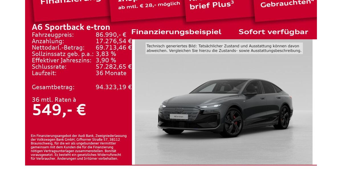 Audi A6 e-tron 6.001 km 86.990 &euro; Berlin 12489