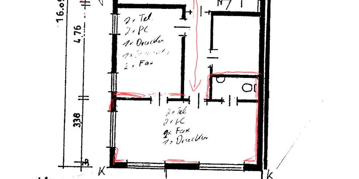 Büro zu vermieten Teilvermietung ca 25m² zimmer