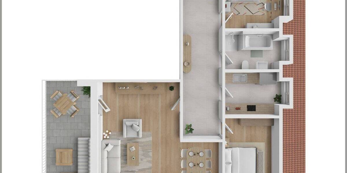 Etagenwohnung Hilter - 3 Zimmer, 79 m&sup2;, 169.000&euro; | Angebot:26189798