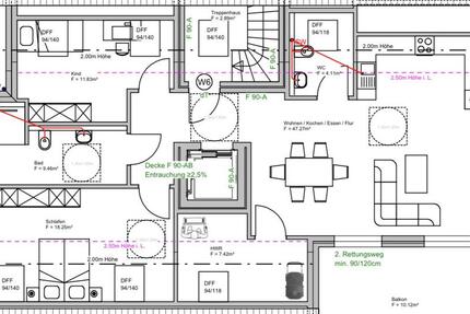 Moderne 3-Zimmer Wohnung im DG – ca.108 m² Eigentum in Asemissen 3 zimmer