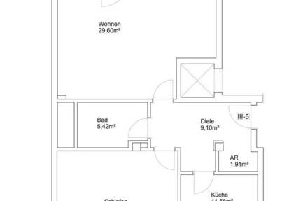 Sanierte 2-Zi.-Whg. inkl. hochwertiger Einbauküche und Balkon 2 zimmer