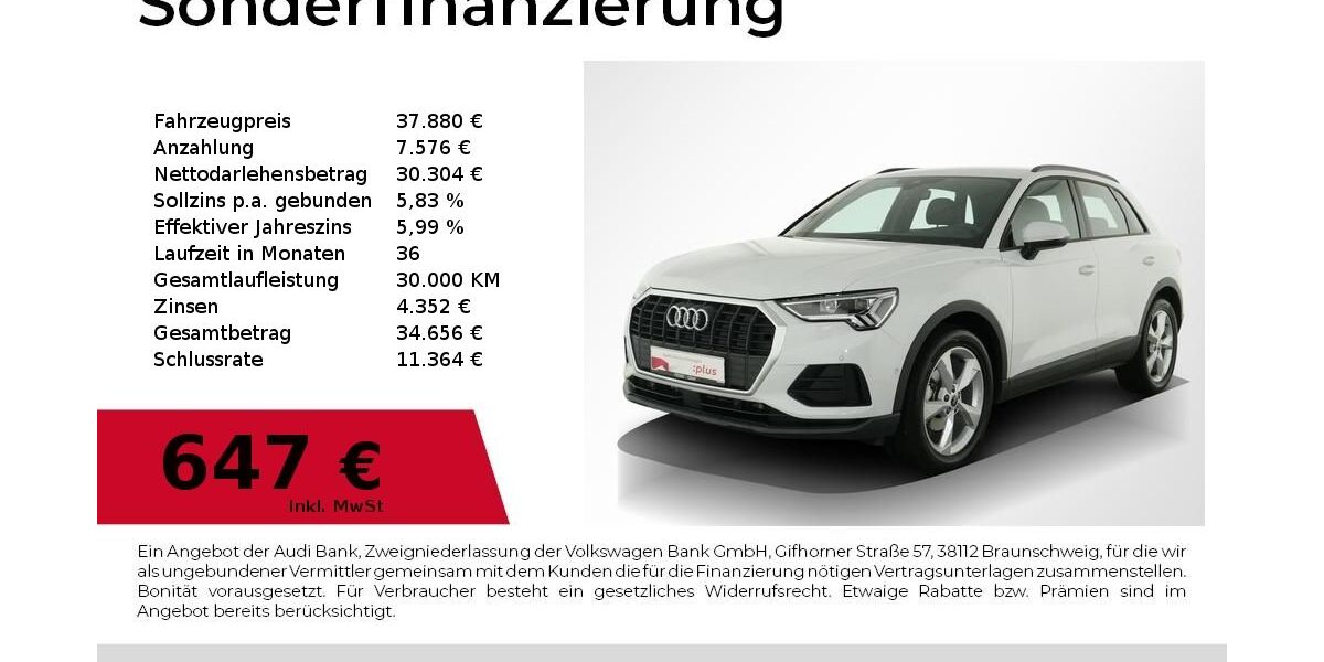 Audi Q3 8.900 km 37.880 &euro; Nürnberg 90441