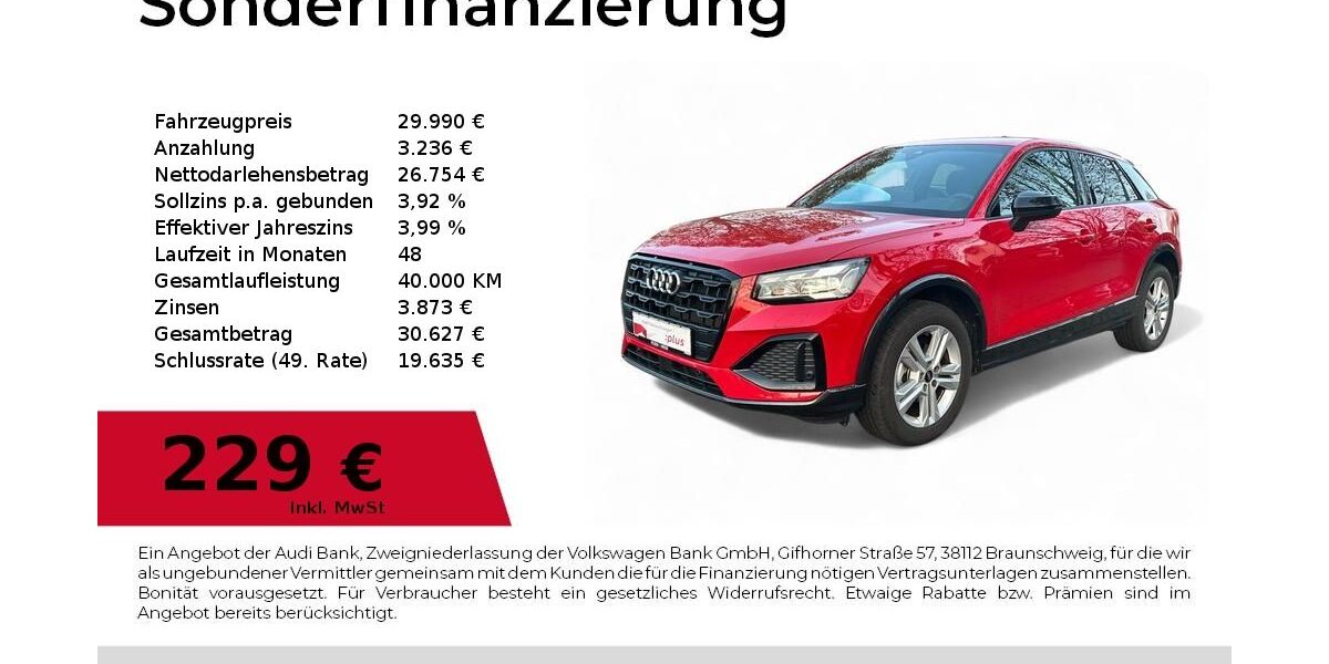 Audi Q2 9.995 km 29.990 € Dessau-Roßlau 06844