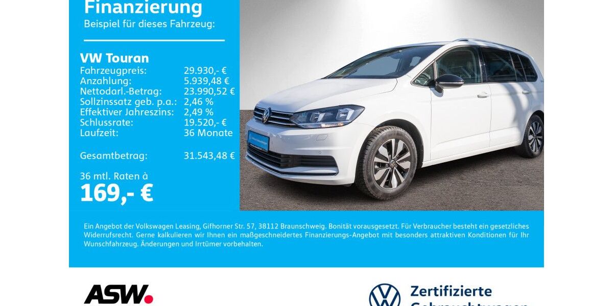 VW Touran 23.300 km 29.930 &euro; Neckarsulm 74172