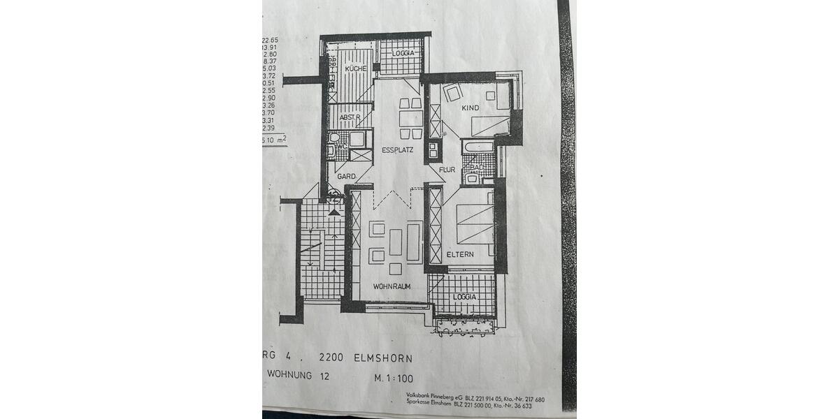 Etagenwohnung Kölln-Reisiek Reisiek - 3 Zimmer, 95 m&sup2;, 249.000&euro; | Angebot:26833034