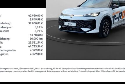 VW T-Roc 2.500 km 42.950 € Nordhausen 99734