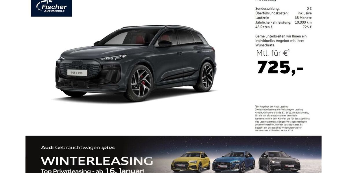 Audi SQ6 e-tron 23.808 km 75.940 &euro; Neumarkt 92318