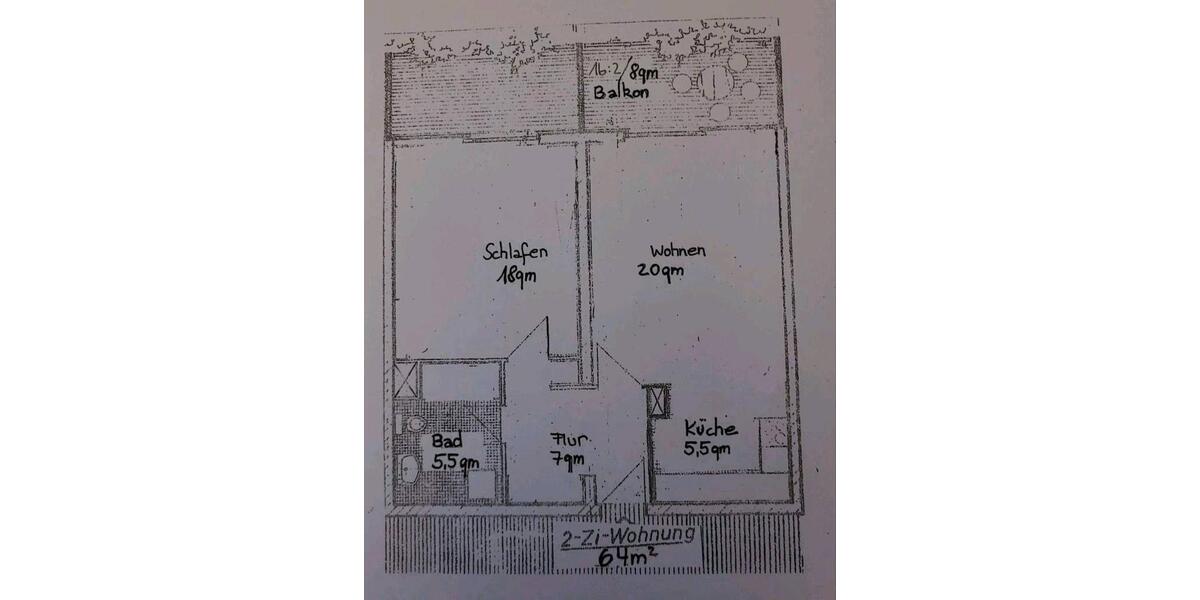 Etagenwohnung Stutensee - 2 Zimmer, 64 m&sup2;, 870&euro; | Angebot:25838316