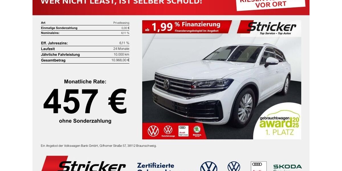 VW Touareg 26.540 km 52.949 &euro; Detmold 32760
