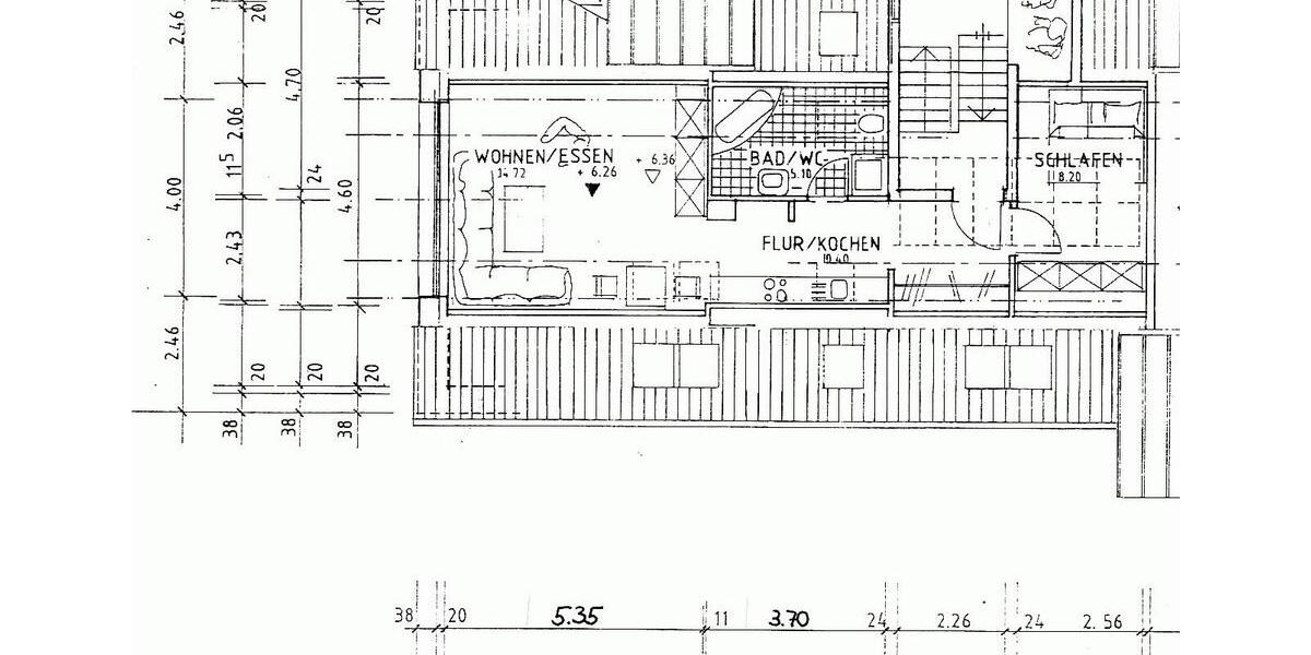 Dachgeschoßwohnung Langenzenn - 1.5 Zimmer, 45 m&sup2;, 450&euro; | Angebot:26326292