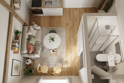 Wohnung Halle (Saale) - 1 Zimmer, 20 m&sup2;, 300&euro; | Angebot:25591001